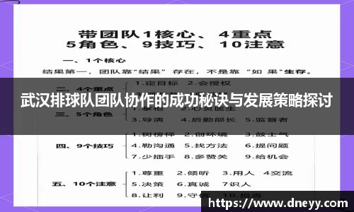 武汉排球队团队协作的成功秘诀与发展策略探讨